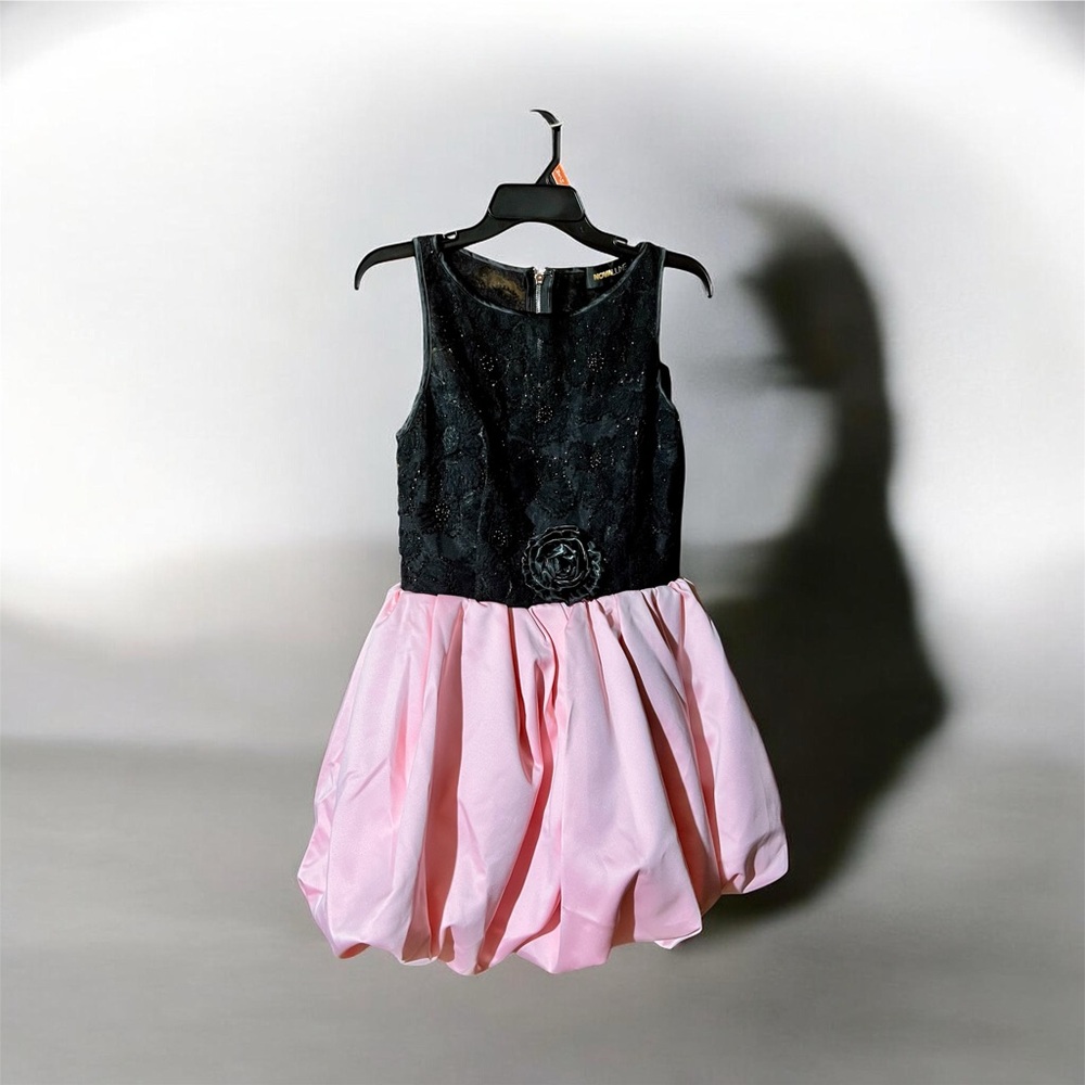 NWT Fashion Nova Black and Pink Prom Dress